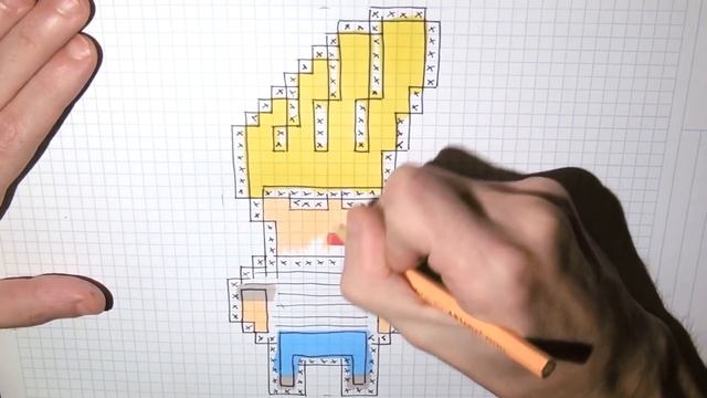 Handmade Pixel Art - How To Draw Johnny Bravo #pixelart смотреть онлайн