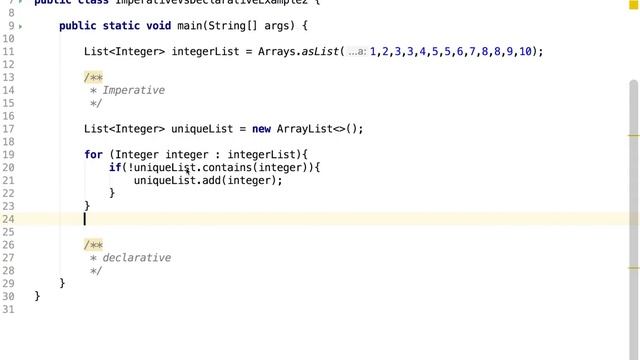 Java 8 - Imperative vs Declarative Programming - Example 2