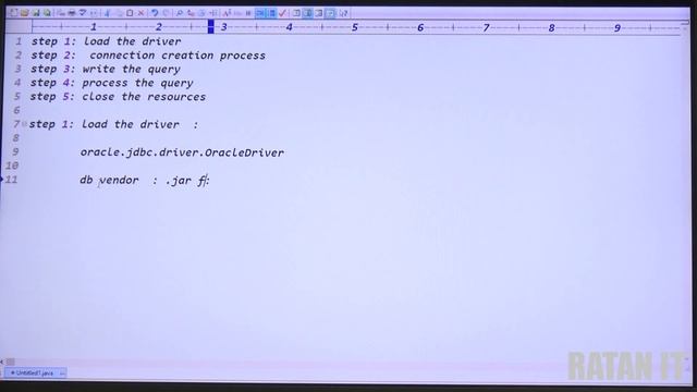ADV JAVA || JDBC || video class - 9 || JDBC First Application || By Ratan sir смотреть онлайн