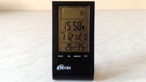 Работа будильника RITMIX CAT-040