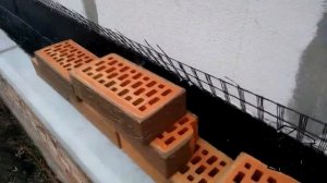 Стройка. Облицовка газобетона кирпичом. Баварская кладка. Честная стройка.