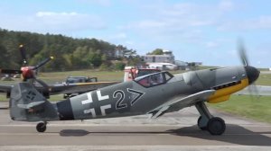 Messerschmitt Bf-109 G14 "Black 2"  Charged DB605 Sound!
