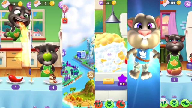 Happy Birthday Level 10 Vs Level 15 Vs Level 20 Vs Level 25 Vs Level 30 Vs Level 35 My Talking Tom смотреть онлайн