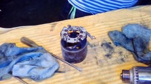 Чистка и промывка  стартера ниссан вингроад.