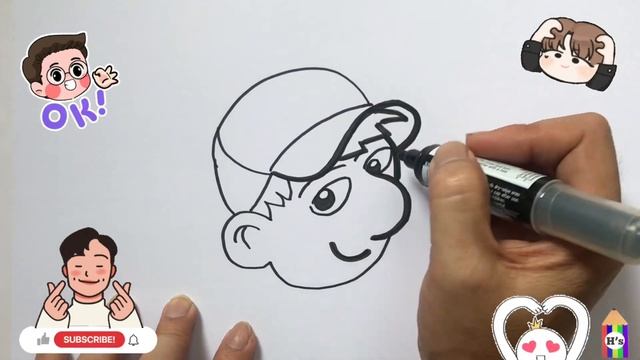 How To Draw a Cute Brother | рисунок брата для детей