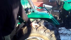 Расширение колеи задних колес в минитракторе до 140 см