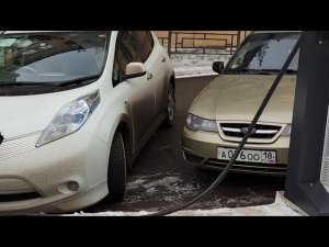 Ниссан Лиф На Чадемке