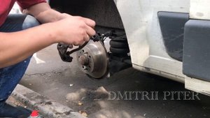 PEUGEOT BOXER 3 замена задних тормозных колодок и дисков, ремонт суппорта.