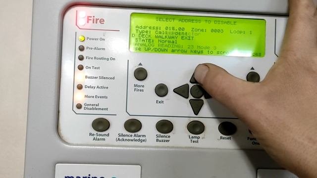 Отключение ручного извещателя станции пожарной сигнализации/ Disconnect callpoint Fire alarm statio