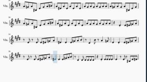 Violin Sheet Music: How to play Hayloft by Mother Mother