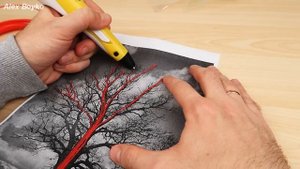 3D РУЧКА из Китая! Рисую дерево!