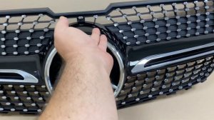 Решетка радиатора Mercedes GLK X204 GT diamond с хром звездой