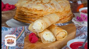 Блины с творогом | Рецепт