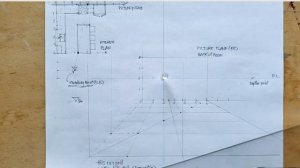 How to Draw One Point Perspective  from Plan (Accurate) #DrawKitchen #GibPal