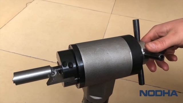 Ручная машина для снятия фаски с труб Nodha ТВР-30 с электроприводом смотреть онлайн