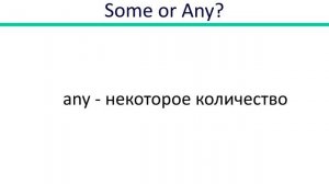 Урок №34. Неопределенные местоимения Some / Any. Английский с нуля.