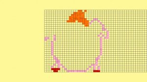 Рисуем  по клеточкам. Как нарисовать по клеточкам Нюшу.