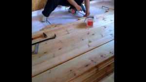 Пол из шпунтованной доски