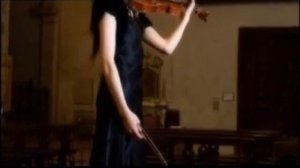 Playing violin @ Chiesa di San Marco in Italia