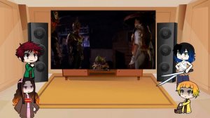 Demon Slayer react to Mortal Kombat 1 Banished | Gacha reacts