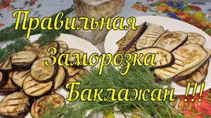 ПРАВИЛЬНАЯ ЗАГОТОВКА БАКЛАЖАНОВ В ЗАМОРОЗКЕ ***ВКУСНЫЕ И ПОЛЕЗНЫЕ БЛЮДА ВСЮ ЗИМУ !