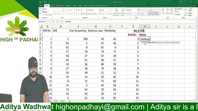 Computer Application in Business (CAB) | Introduction to MS Excel | vlookup | rand | Data Validatio смотреть онлайн