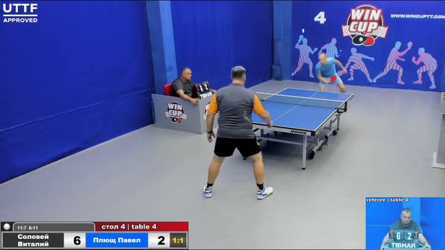 18:00 Соловей Виталий2-3 Плющ Павел стол 4 ЮГ-3 01.09.21 смотреть онлайн