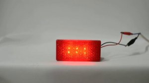 КировТент | Катафот прямоугольный на липучке LED красный 24V