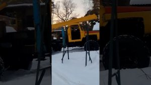 Автовышка Газ Садко с мотором от Исузу. Проверка самоблока мостов