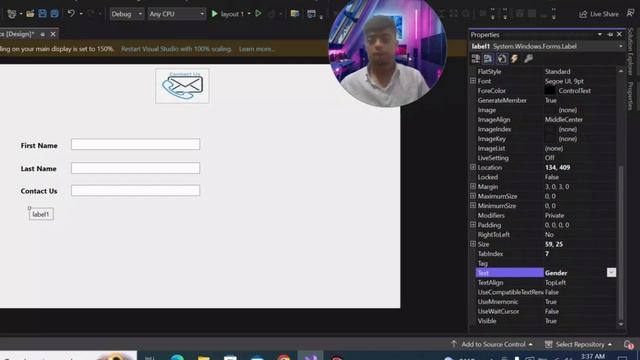 1 How to Create Simple C# Desktop Application? (Designing The Application in Visual Studio 2023) смотреть онлайн