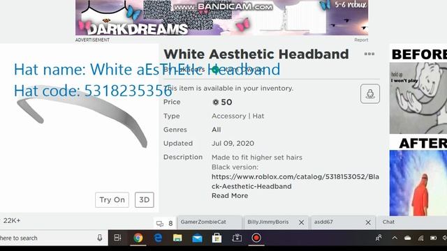 My favorite HAIR & HAT codes in roblox! || Roblox ~ смотреть онлайн