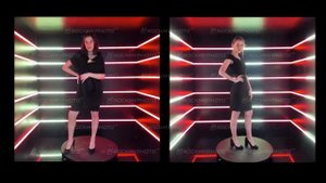 Интерактивная фотозона в аренду: Неоновый туннель с подиумом 360 для Mastercard