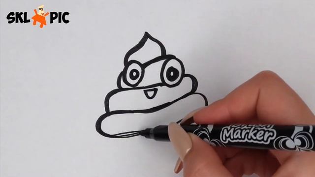 Раскраска для детей Смайлик. Как Нарисовать Смайлик