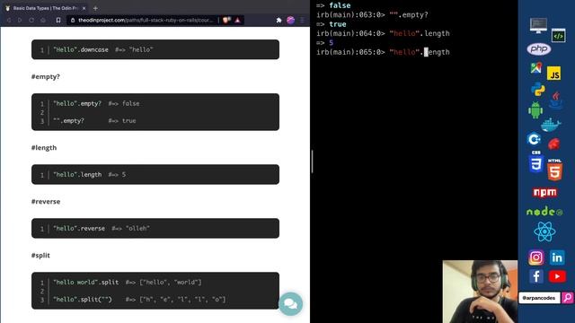 1. Basic Data Types [+ Exercises] | Basic Ruby | Ruby Programming | The Odin Project