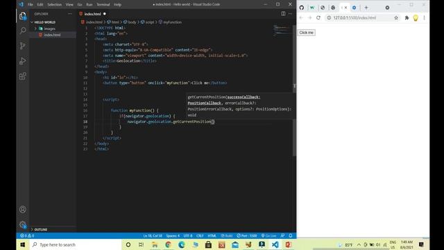 HTML Geolocation API | HTML bangla tutorial | HTML bangla tutorial for beginners