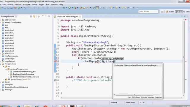 DuplicateCharsInStringJavaProgramming смотреть онлайн