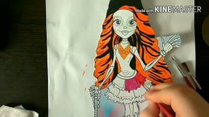 Как нарисовать монстр хай.  Уроки рисования. Уроки рисования для детей. Три Д рисунок. Монстр хай.