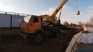 Работа крана, не удобный заезд