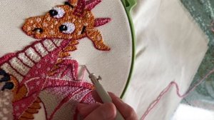 Изнаночная сторона ковровой вышивки. Ponto Russo. Bordados.