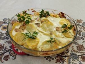 ВКУСНАЯ КАРТОШКА С ГРИБАМИ В ДУХОВКЕ Со сметаной