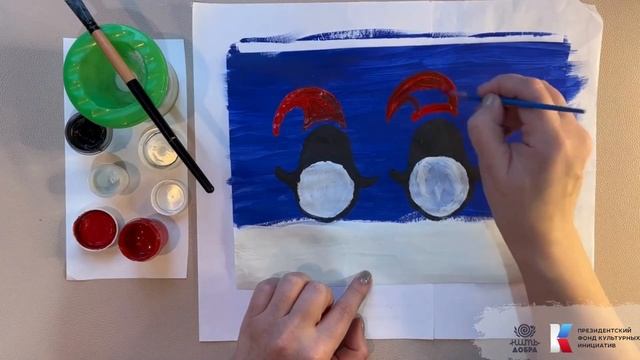 Мастер-класс: Рисование «Пингвинчик» смотреть онлайн