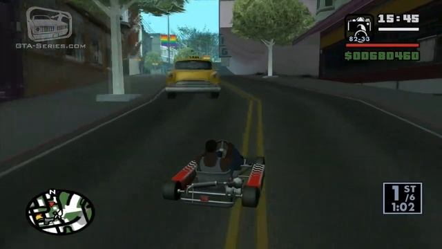 GTA San Andreas - Walkthrough - Street Race - Go-Go Karting (HD) смотреть онлайн