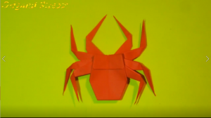 Как сделать паука из бумаги. Оригами паук из бумаги.mp4