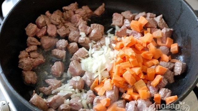 Говядина, тушеная с редькой