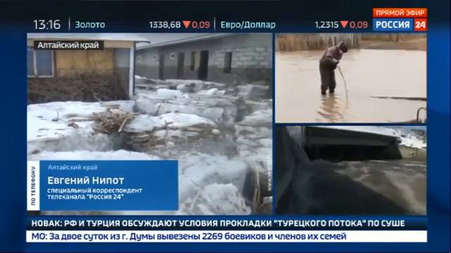 Вся деревня в Алтайском крае подтоплена паводком смотреть онлайн