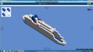 не большой корабль Лего.