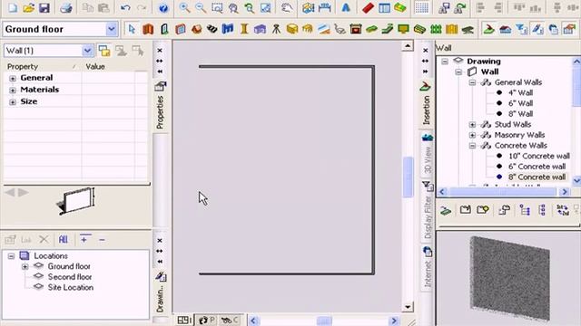 FloorPlan 3D. Строим стены устанавливаем двери и окна. Урок 11