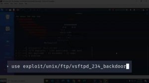 Exploiting VSFTPD v2.3.4 Using Metasploit