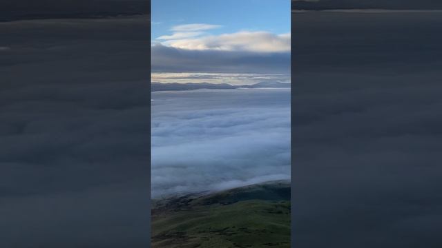 Massive cloud inversion covering the Eden Valley Cumbria. Taken from Roman fell. #edenvalley