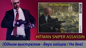 HITMAN SNIPER ASSASSIN - Испытания (Одним выстрелом   двух зайцев, На дне)